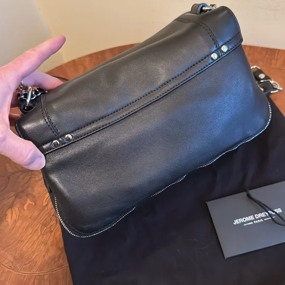 Jerome Dreyfuss Black Lambskin Bobi Bag - Picture 3 of 7